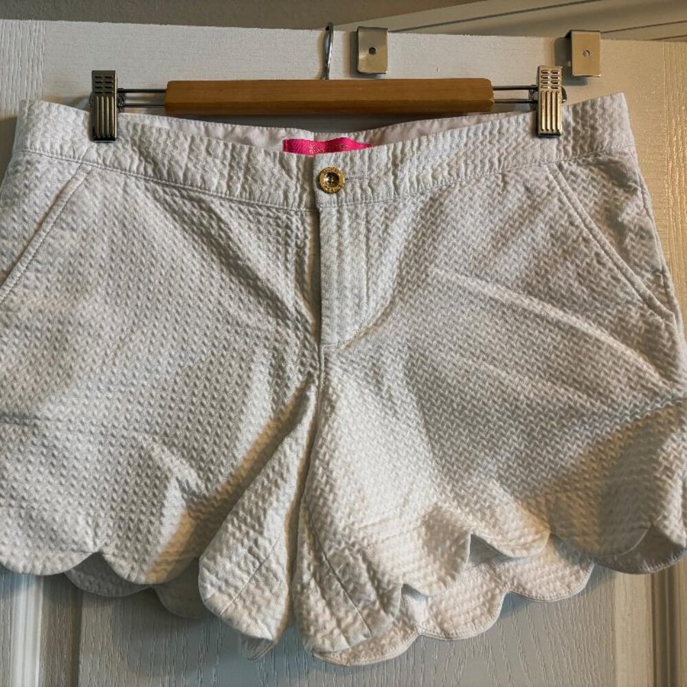 Lilly Pulitzer White Waffle Shorts